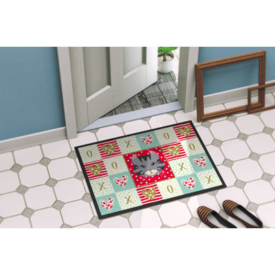 Bouclé américain 36 po x 24 po tapis d’extérieur antidérapant pour l’intérieur Coombs