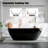 Freestanding Bathtub, Soaking Tub, Chrome Drain and Cover, Contemporary Separate Bath-123846003