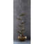 Fontaine en métal bronze feuille de lotus H 30,5 "