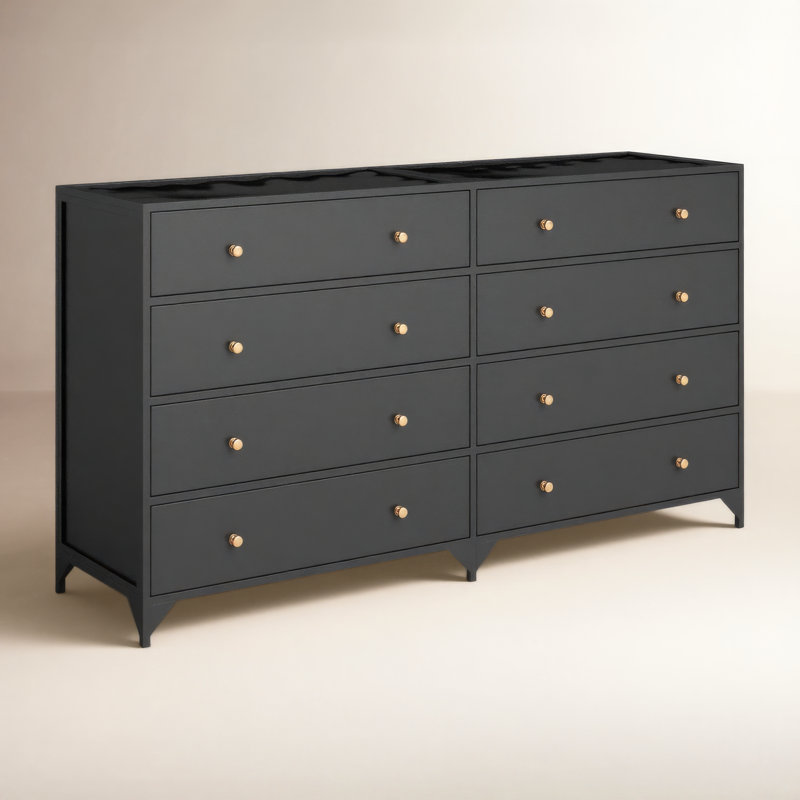 Belmont 8 - Drawer Dresser, Black