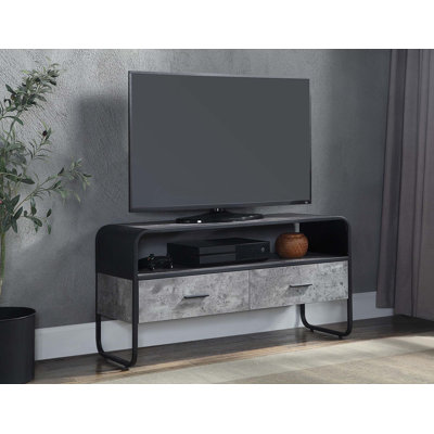 Concrete Gray TV Stand by 17 Stories