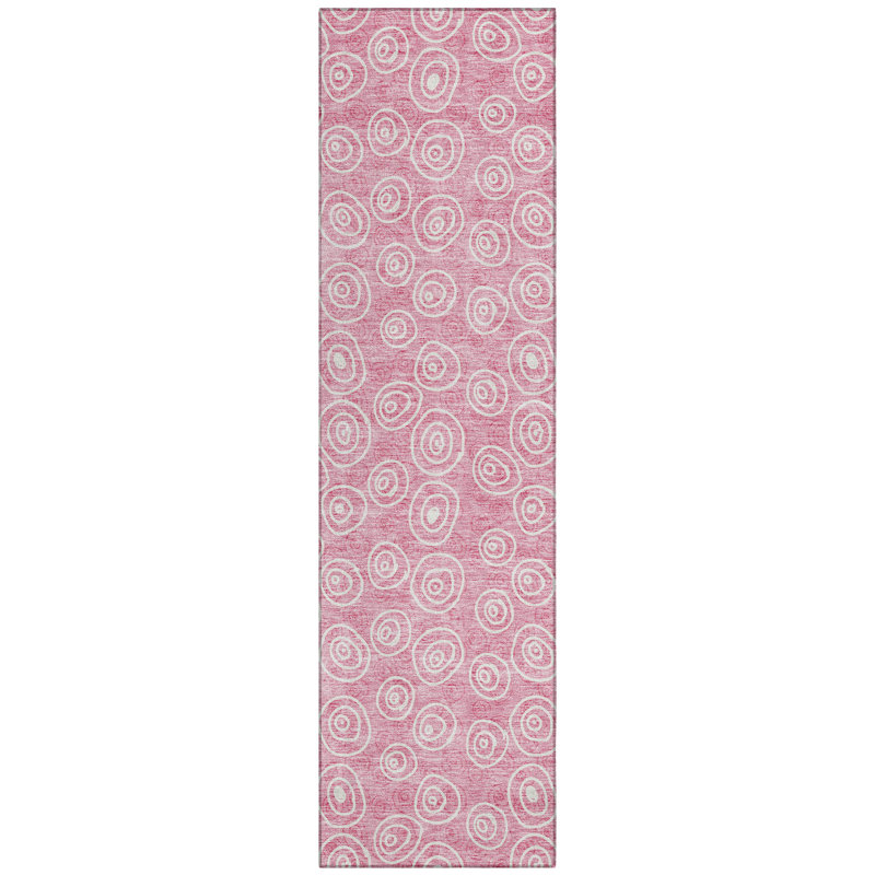 Faunce Washable Geometric Indoor / Outdoor Rug, Runner 2'3" x 7'6"