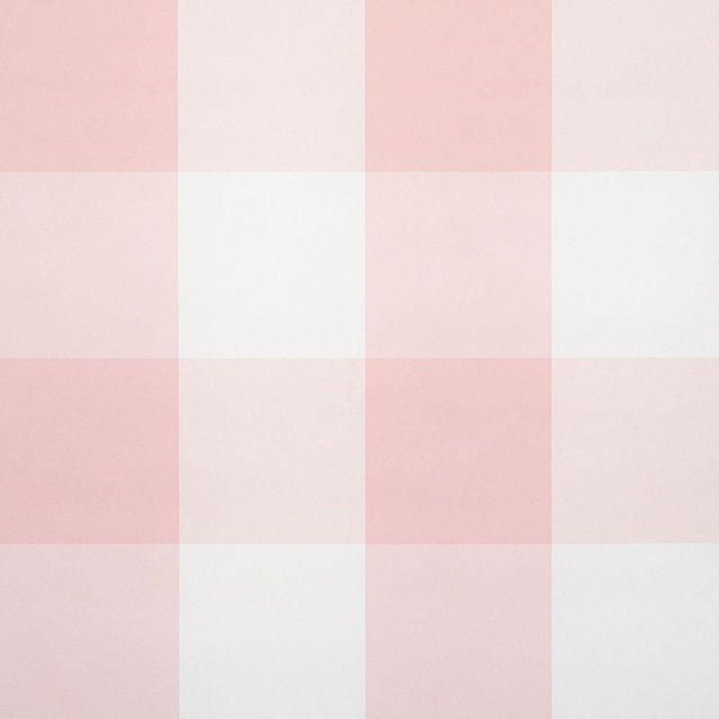 Grand papier peint à carreaux Willa, Rose
