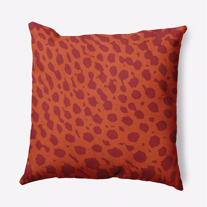 Abstract Reversible Throw Pillow, 26" H x 26" W, Square