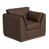 Simili cuir brun foncé est en rupture de stock