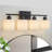 4-Light Bathroom Vanity (Black)