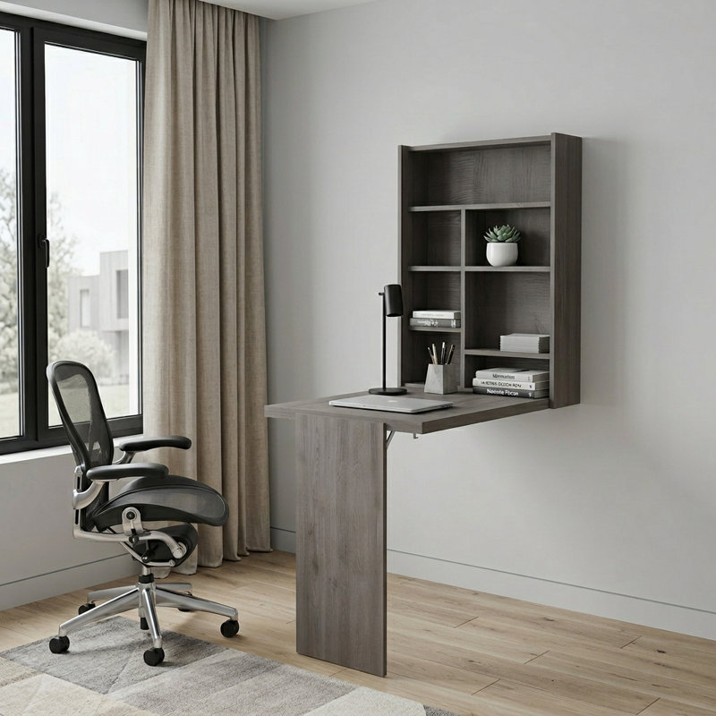 Bureau d'écriture mural 24 ", Gris
