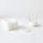 8 Piece Alabaster Coaster Set w/Holder