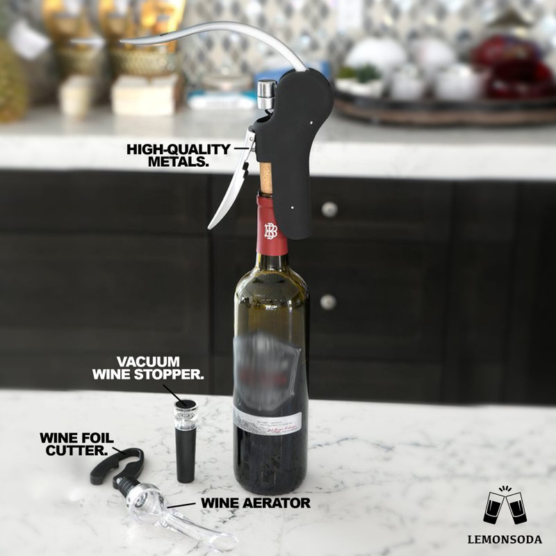 LEMONSODA 6-Piece Metal Wine Bottle Opener Set