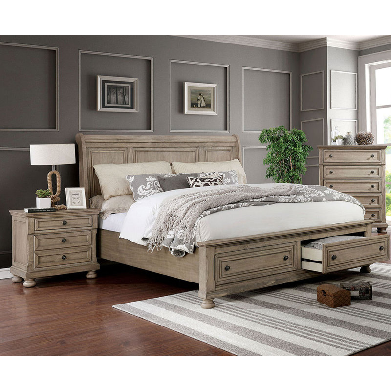 Commode 5 tiroirs l 39,1 po de couleur grise