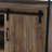 60-Inch Tv Stand Featuring Sliding Barn Doors, Rustic Oak And Black Metal, 6 Storage Compartments, 1 Open Compartment, For 50 - 59 Inch Tvs In Main Living Areas Metal With Door Storage, Areas, Shelf,