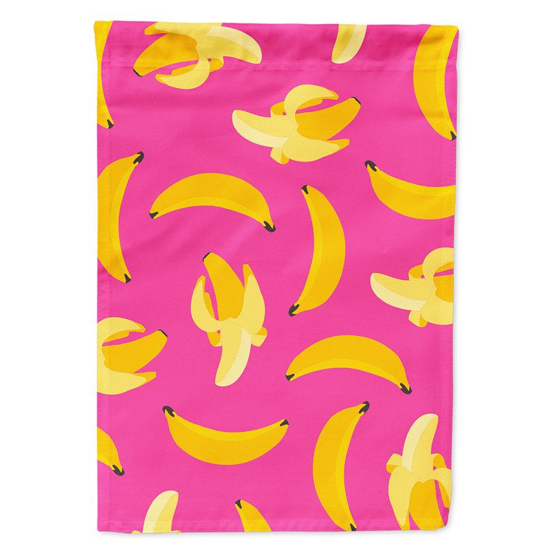 Polyester de 2 côtés en polyester 15 po x 11 po drapeau de jardin, Rose
