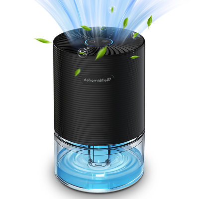 Kloudic Small 1.2 pints Dehumidifier, 2200 Cubic Feet (215 Sq Ft) Compact Dehumidifiers for Home Bedroom