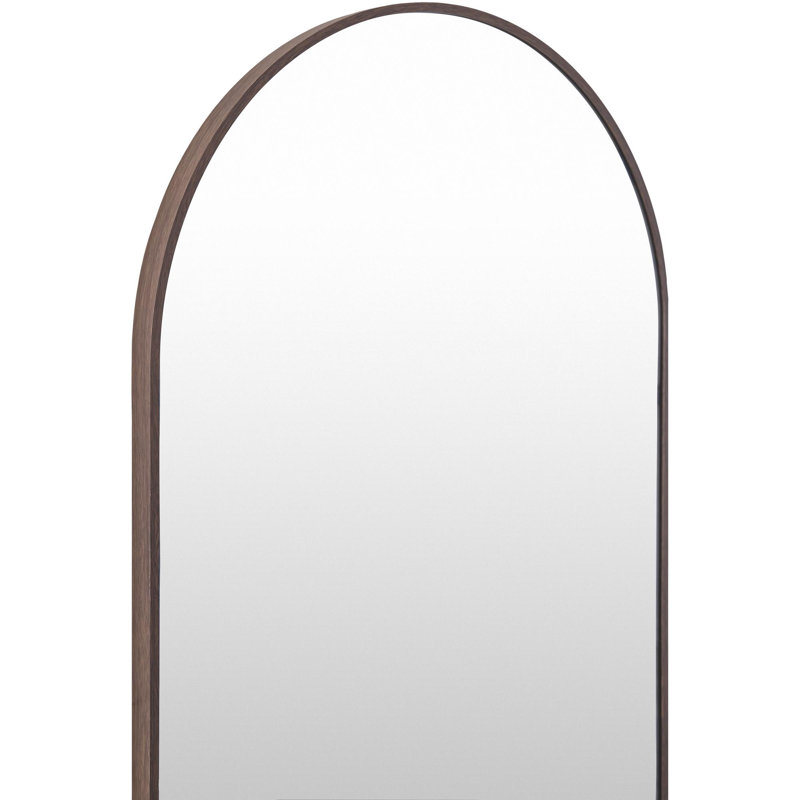 Miroir d'appoint Destefano Essence, 20 po x 39 po, Noyer foncé