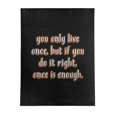 Quotes Chenille Indoor Rug