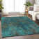Premium Machine Washable Prisco Teal Rug
