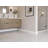 Plastic 0.625" Thick x 4.75" Wide x 96" Length Wall Base in Off White