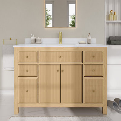 Pendry 60 Inch Single Bathroom Vanity, Countertop, Undermount Square Sink (1-Hole)