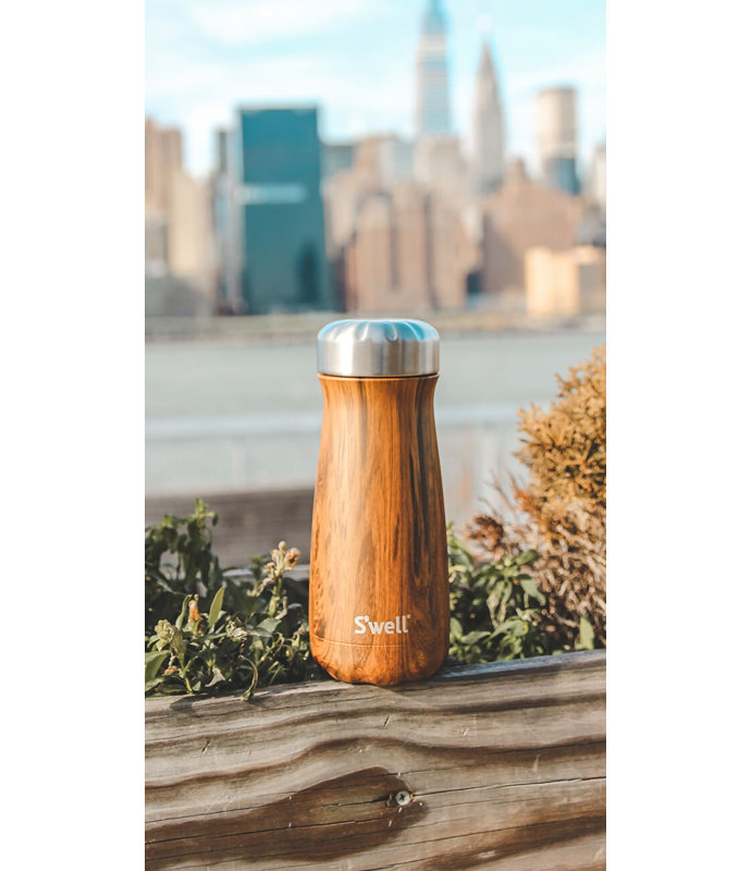 Teakwood Stainless Steel 16 oz Insulated Travel Mug