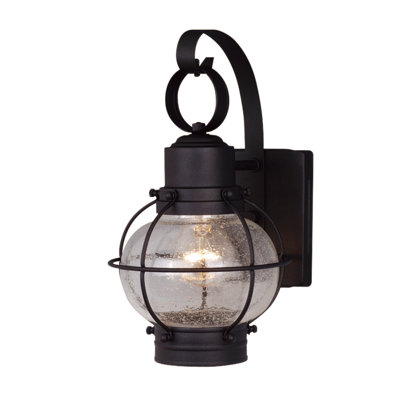 Chelston 1 - Bulb 12"" H Outdoor Wall Lantern -  Breakwater Bay, 5F637A06EE354683B9DC0BE72611A14D