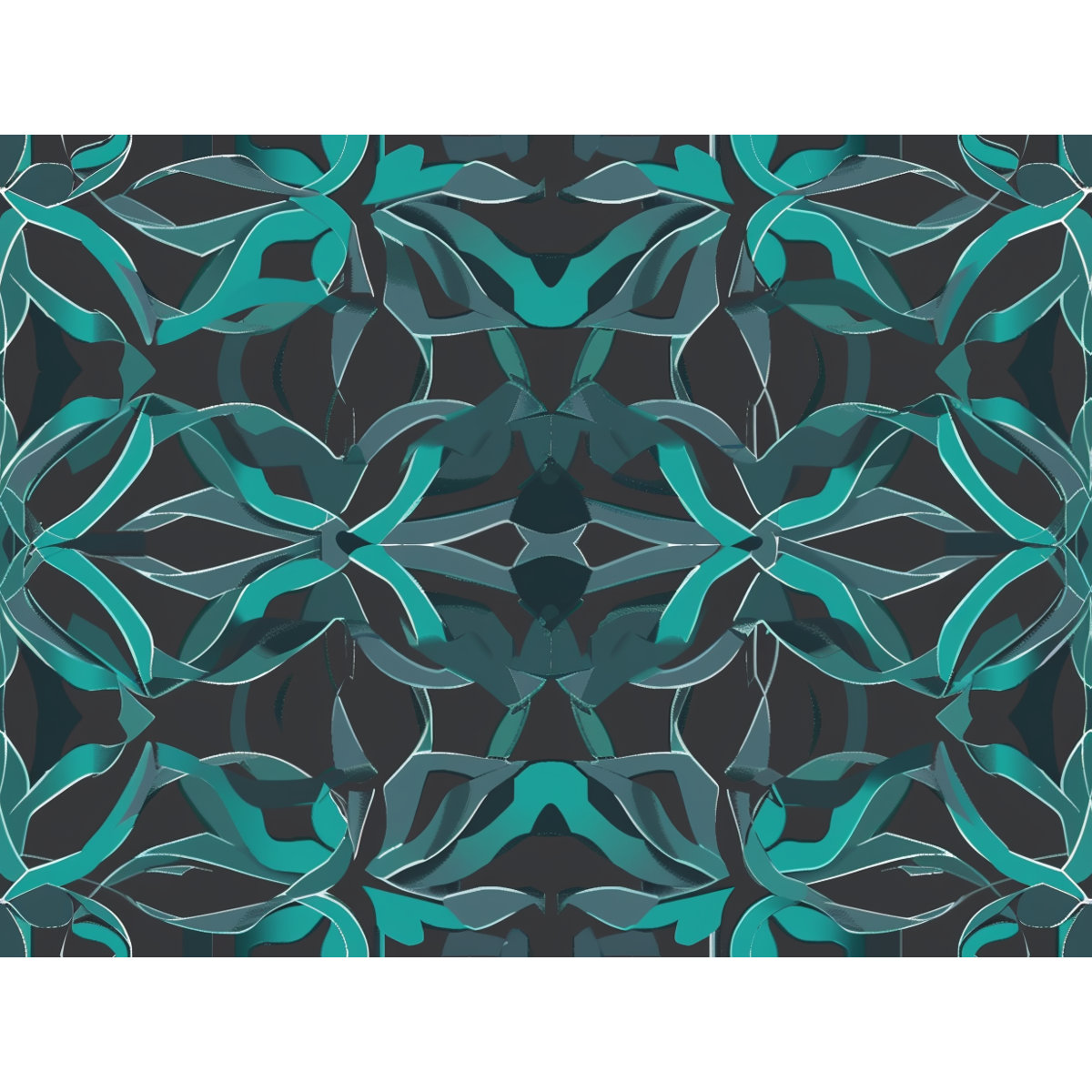 VisionDecor Curves Artwork Shower Curtain