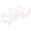 Banc de rangement en velours orange 51,5 po - Polyvalent et élégant pour tout espace de lit avec un design classique-770363680