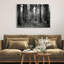 3AP6156 Pack Of Wolves In The Woods BW by Pangea Images - Wrapped Canvas Art Prints-1848532298