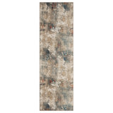 Desert Abstract Area Rug in Ivory