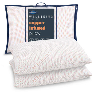 Silentnight Wellbeing Collection Copper Pillow Pair