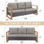Ensemble de canapé d'extérieur en osier Drazen - Canapé 3 places et 2 repose-pieds pour patio et jardin-1902346399-1902346398