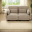 Canapés d'angle à compression, canapé modulaire en chenille camel, intérieur moderne et compact