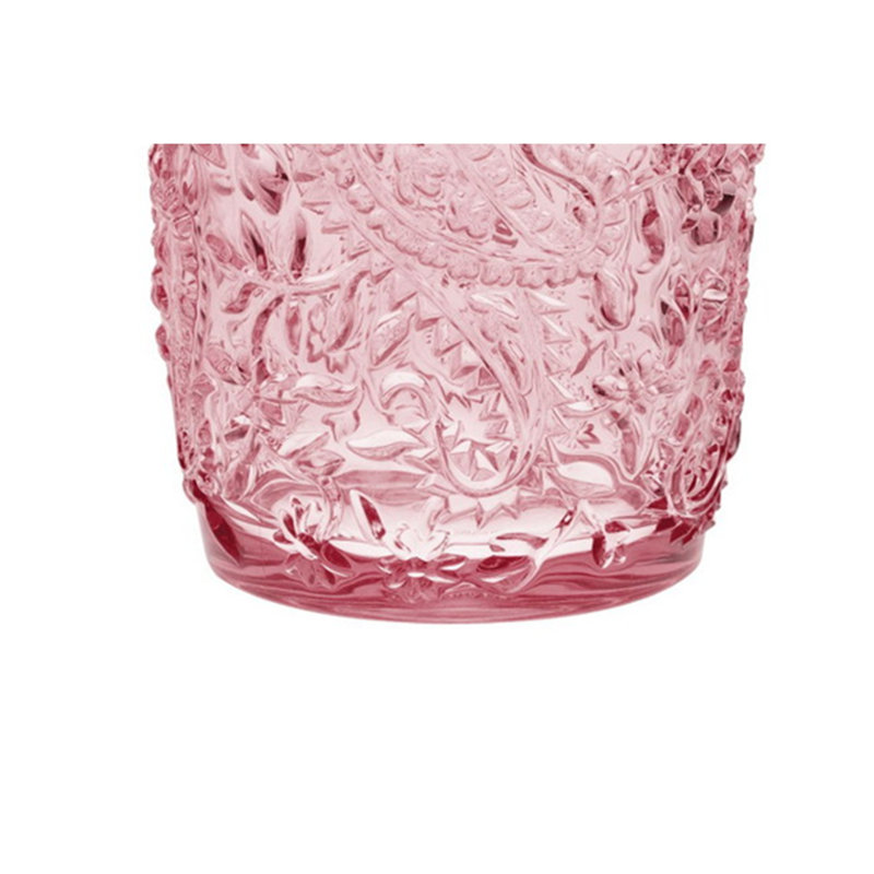 Paisley Acrylic Glasses Drinking, 13 fl oz, Pink