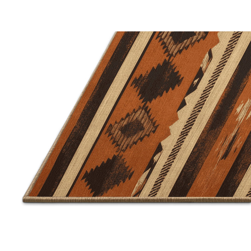 Earthbound Geometry Rug, Rectangle 5' x 8'