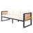 Large Size 4-Pieces Outdoor Furniture Sofa For 5 Person Conversation Set, Garden Sofa Set-6886959