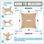 Voile d'ombrage carré Amgo-105527500-105527526