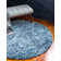 Tapis bleu à rayures Mitzy
