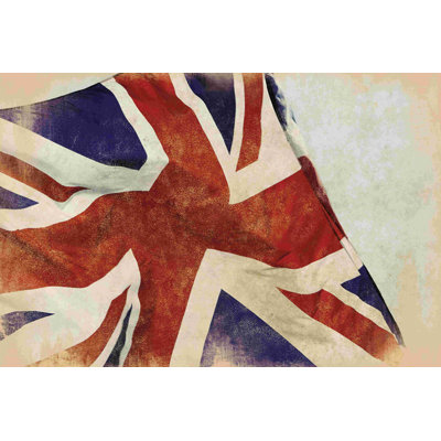 " British Flag Flapping Dusty "
