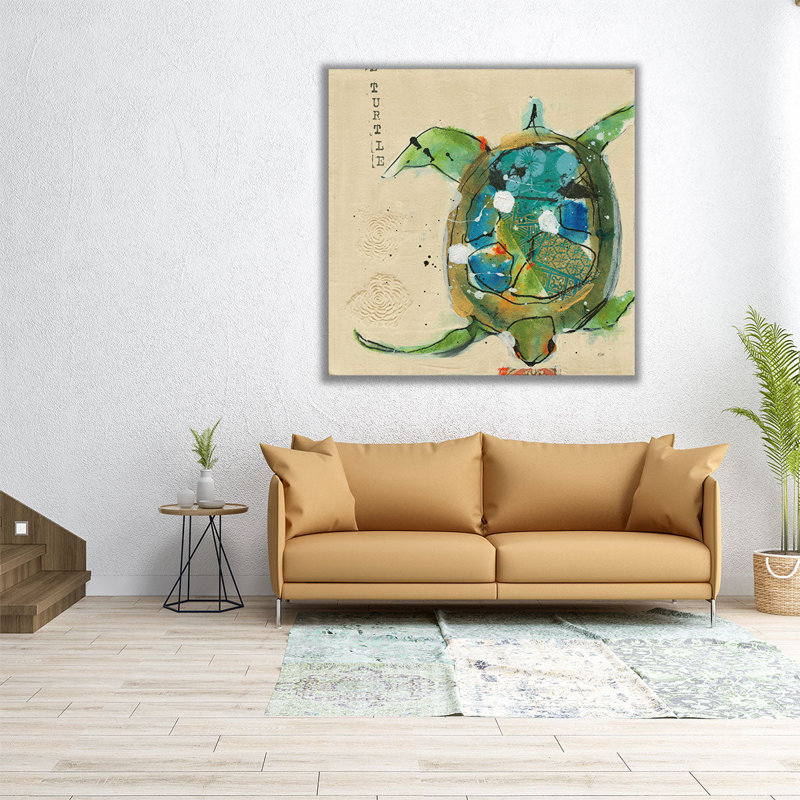 Chentes Turtle Light - reproduction d'art sur toile, H 12 po x l 12 po