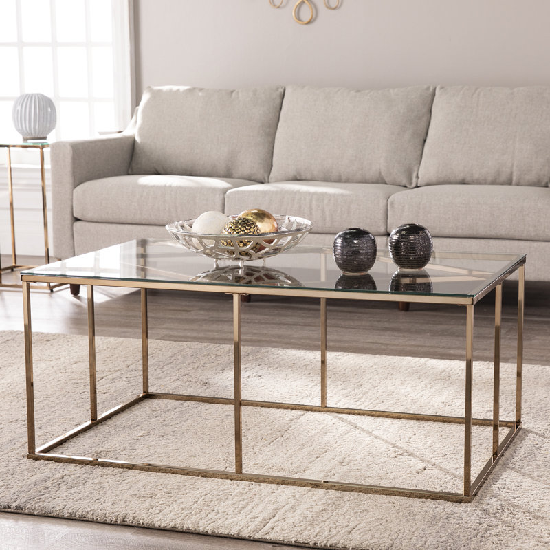 Nicholance Glass Top Coffee Table