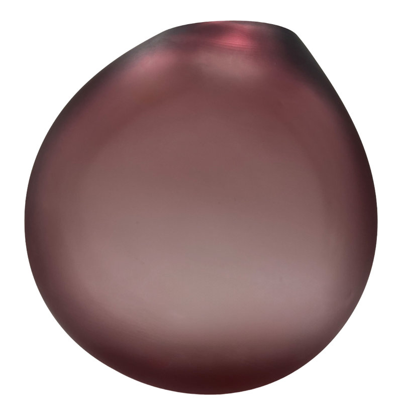 Vase de table en verre fabriqué à la main Afifa, H 11,80 po x l 6,70 po x P 4,90 po