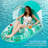 Pool Floats With Canopy, Inflatable Pool Float Adult, Lounger Floaties Raft Floating Chair For Swimming Pool Lake Water Lounge Float With Cup Holders