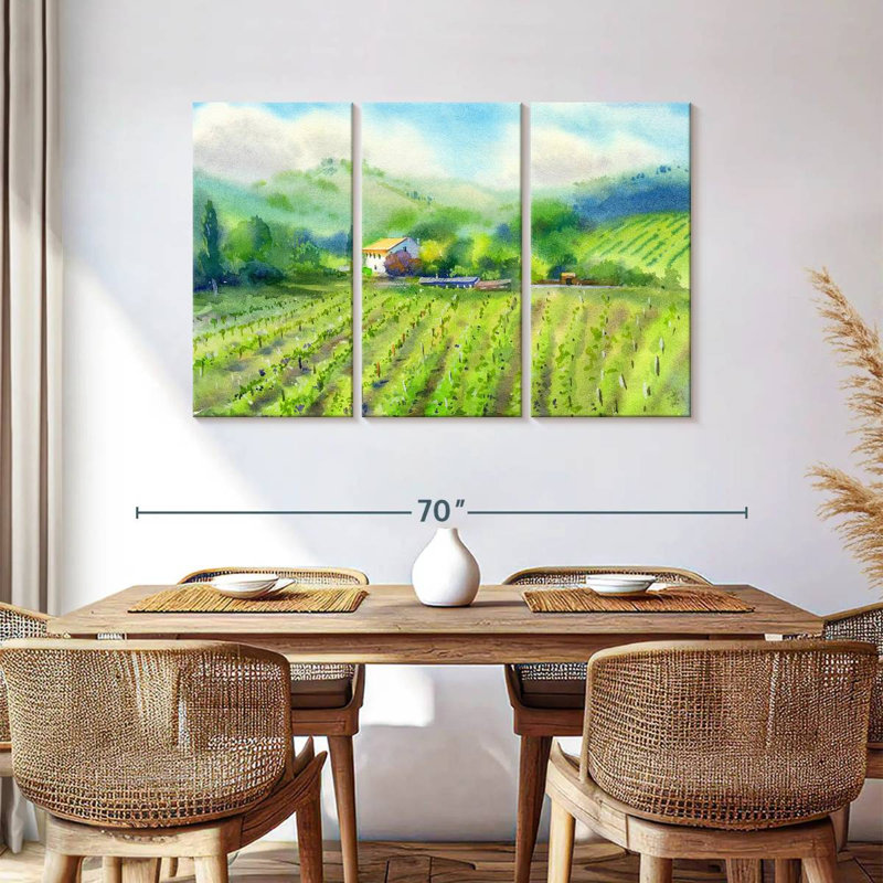 Alvord Vineyard Landscape, H 36 po x l 57 po