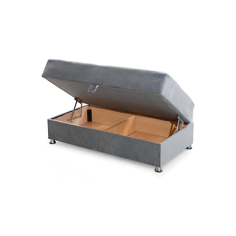 Repose-pieds Paris Paris, Mélange de polyester gris