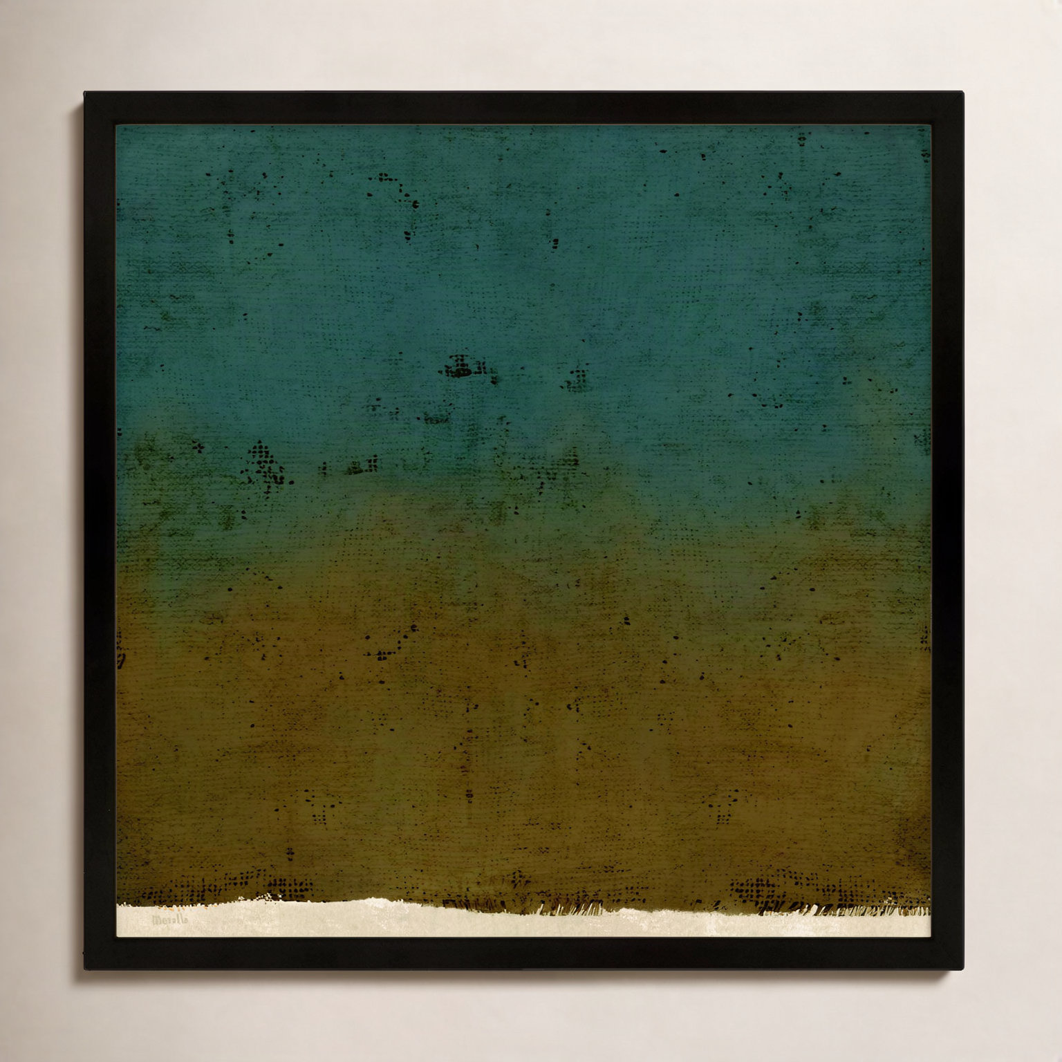 Pond 1 by Marco Marella for Studio M - Framed Wall Art, Paper, 30" H x 30" W, Maple