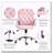 Vinsetto Velvet Home Office Chair,Button Tufted Desk Chair With Padded Armrests,Adjustable Height And Swivel Wheels,Pink-949584088