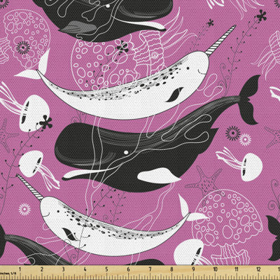Charmion Narwhal Mammal Ocean Multi-Purpose Fabric