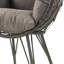 Chaise de patio avec coussin rembourré