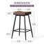 Upholstered Faux Leather 70cm Stool-96419268