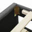 Lit plateforme tapissier avec lit gigogne et 3 tiroirs, tissu en lin-846983425-846983427