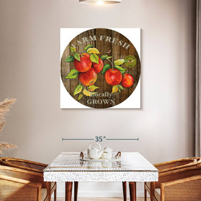 Plaque murale Khylige Farm Fresh Apples I